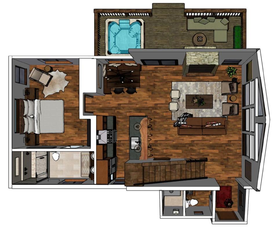 Chic Retreat Indoor Outdoor Fireplace, Private Jacuzzi, Great Location! Estes Park Bilik gambar